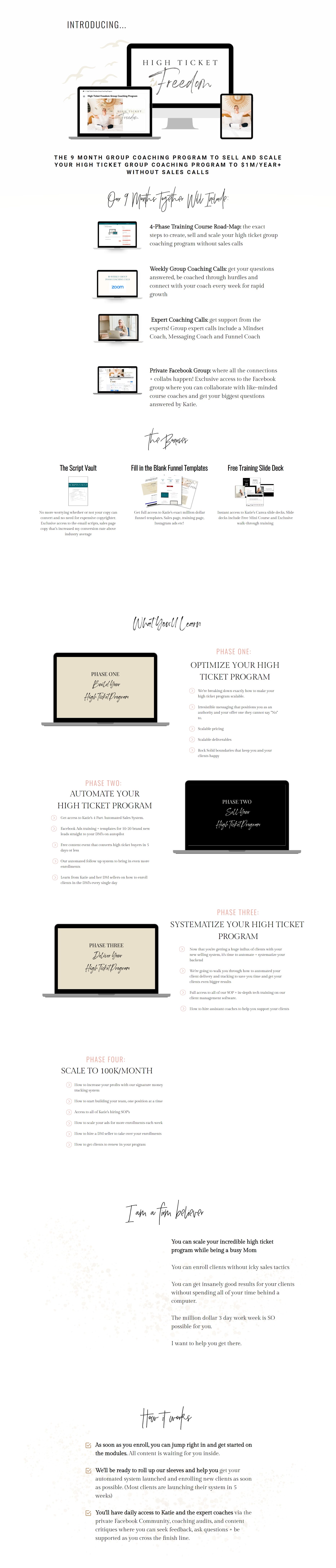 Katie Joynes - High Ticket Freedom - what you learn