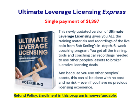 Bob Serling Ultimate Leverage Licensing Express